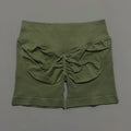 HISTELLO Impacts Shorts 4.5" Women Fitness Sports Biker Shorts Low Waist Gym Short Workout Scrunch Butt Yoga Seamless Leggings